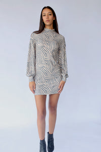 STARKx Fall 2023 Gianna Dress Animal Print Front