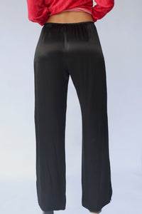 STARKx Fall 2023 Silky 5" Side Slit Pants Black Back