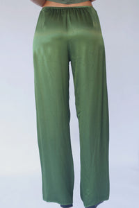 STARKx Fall 2023 Silky 5" Side Slit Pants Olive Back