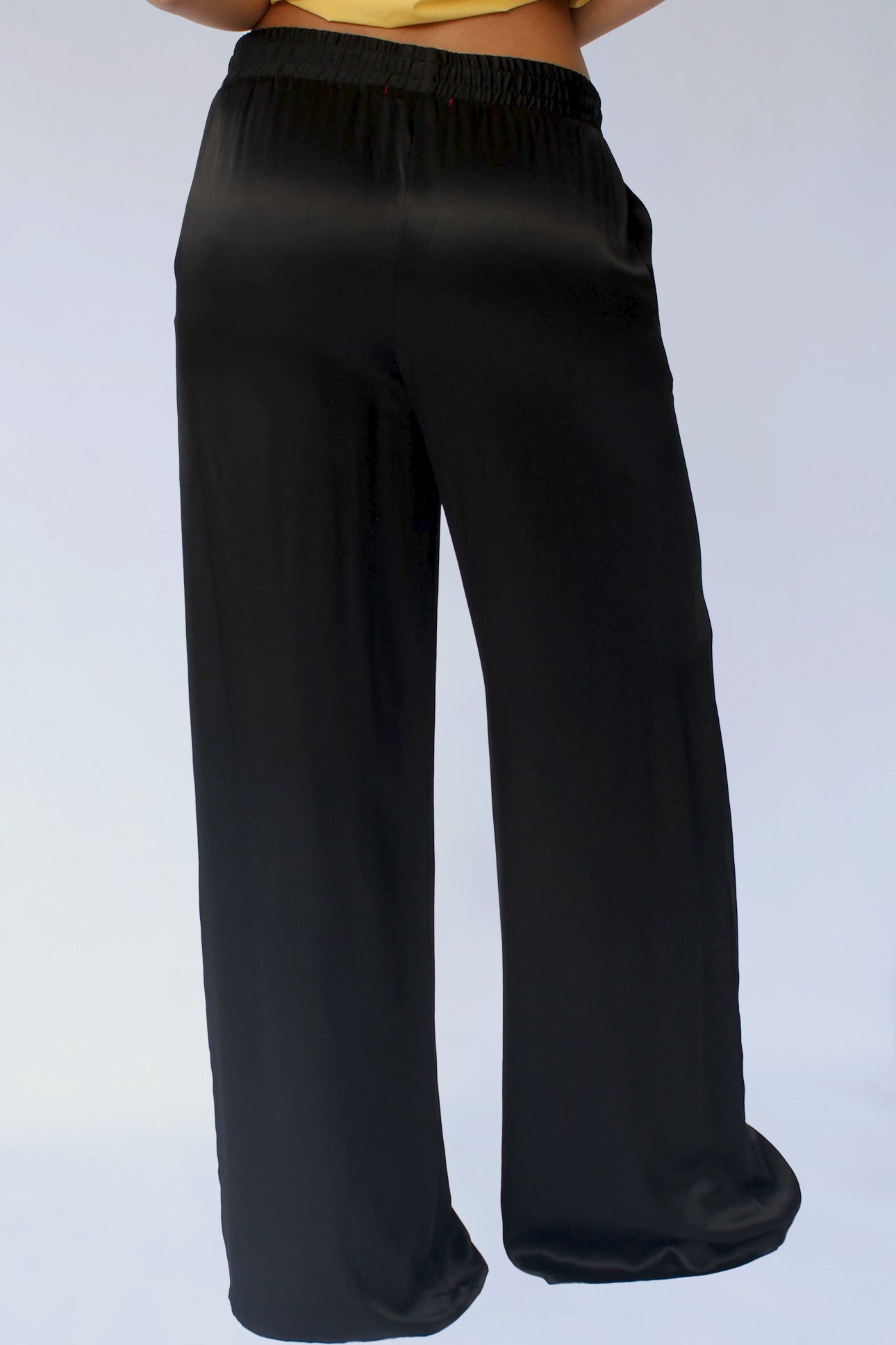 2024春の新作 Silky Wide STARKx – Black - Pants Leg パンツ