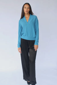 STARKx Fall 2023 Venice Top Sky Blue Front