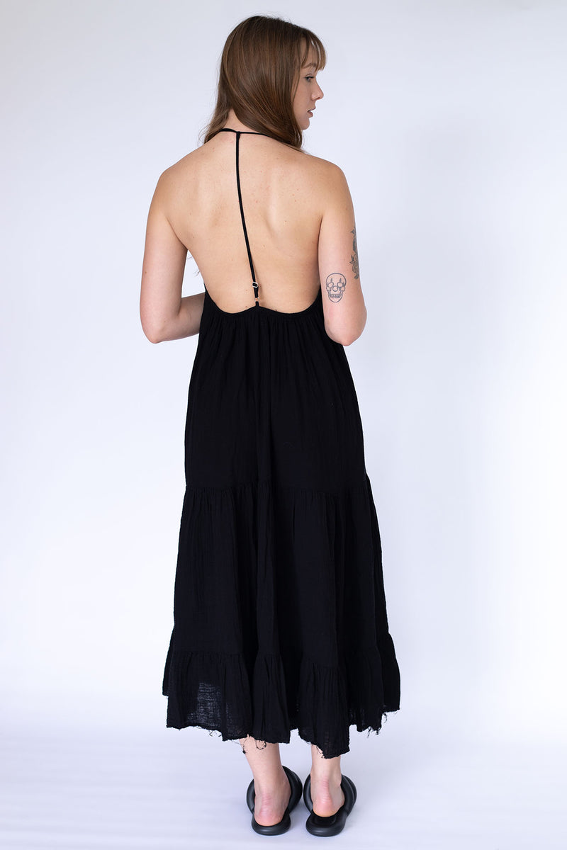 STARKx Summer 2023 Halter Dress Black Back