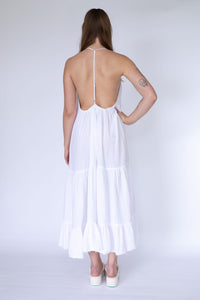 STARKx Summer 2023 Halter Dress White Back
