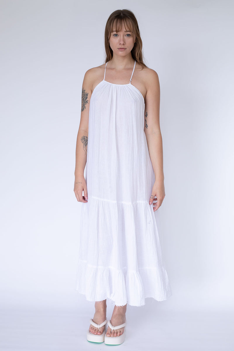 STARKx Summer 2023 Halter Dress White Front