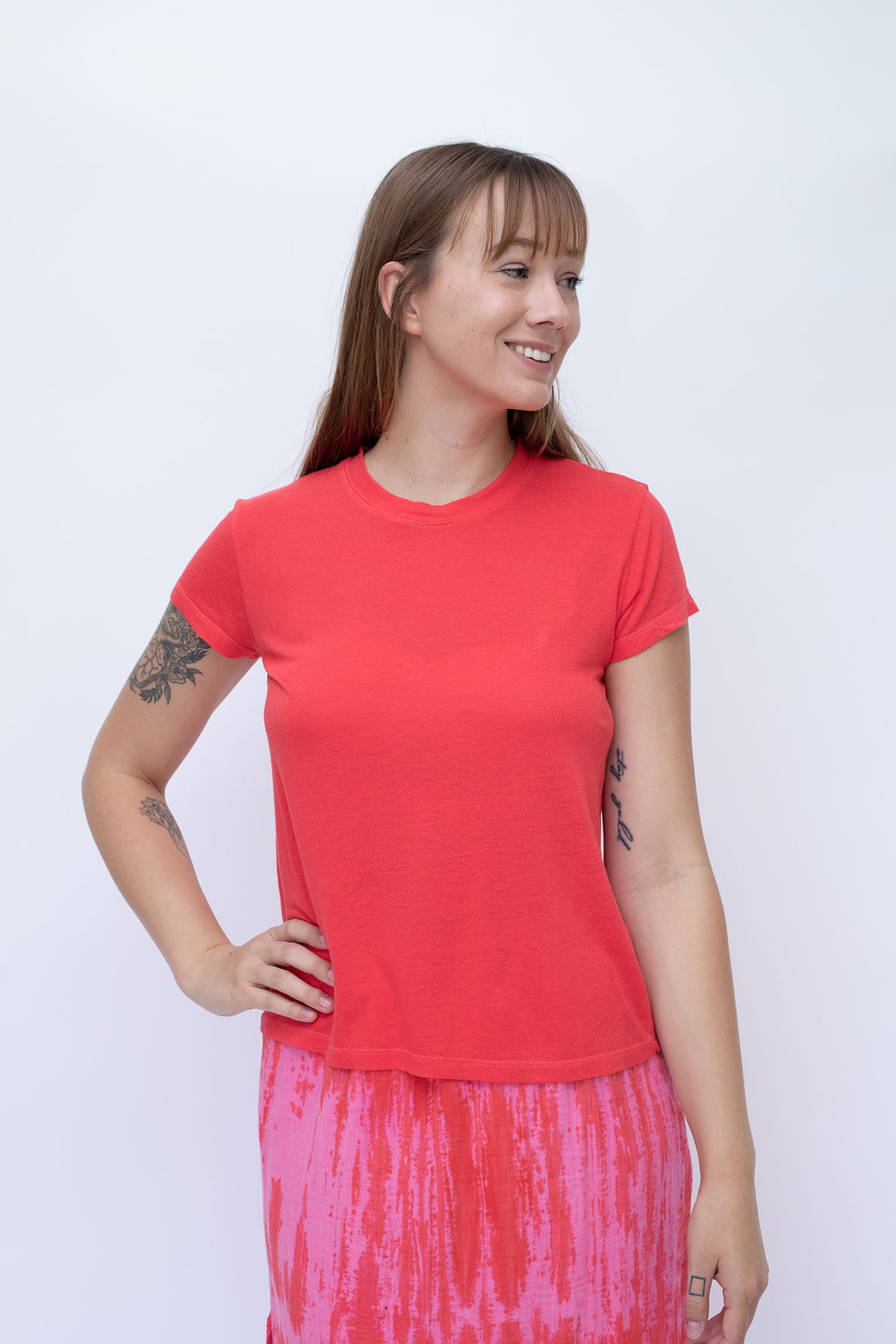 STARKx Summer 2023 L.A. Crew Tee Coral Front