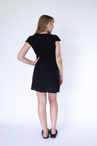 STARKx Summer 2023 Lin Mini Dress Black Back