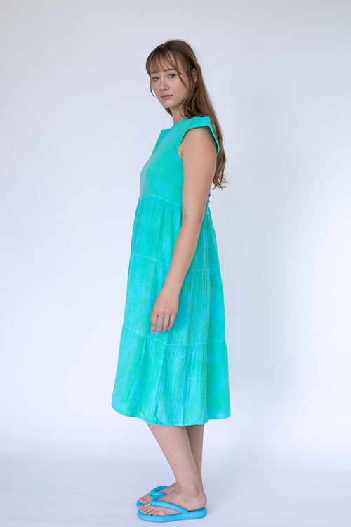 STARKx Summer 2023 Mila Blue Green Dress Side