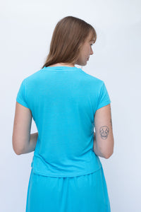 STARKx Summer 2023 N.Y. V Tee Exuma Blue Back