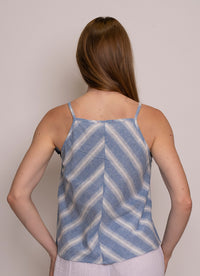 Lollie Top - Blue Stripe