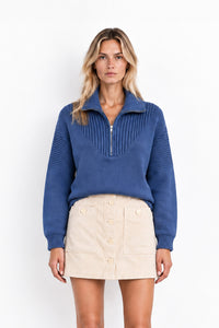 Ziva Sweater - China Blue
