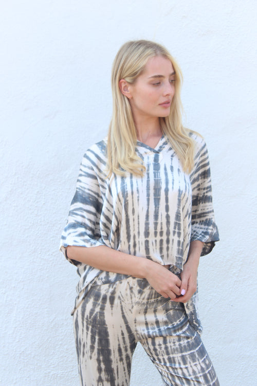 Provance Top - Charcoal Vintage